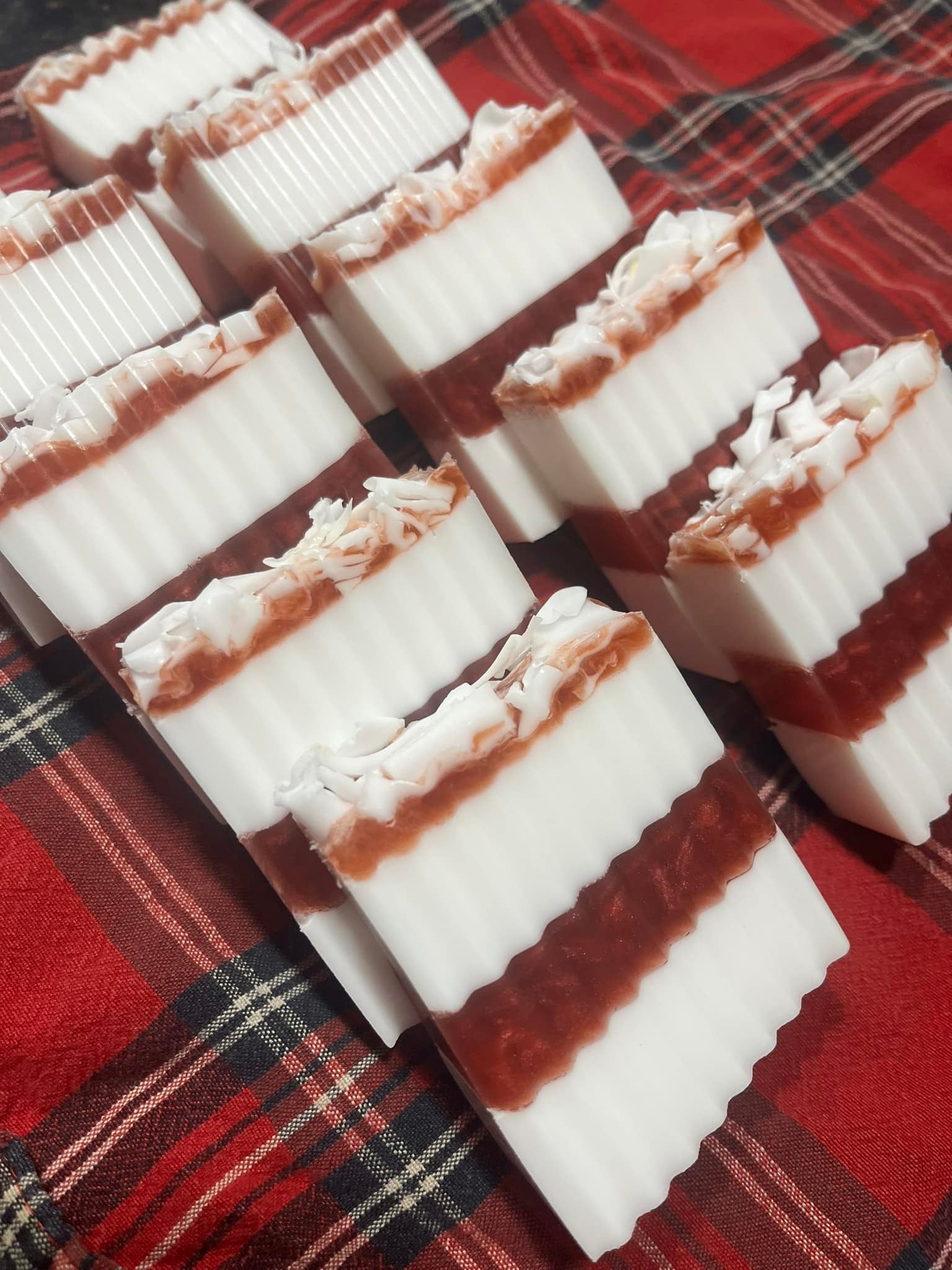 Peppermint Candy Cane Goat Milk Soap